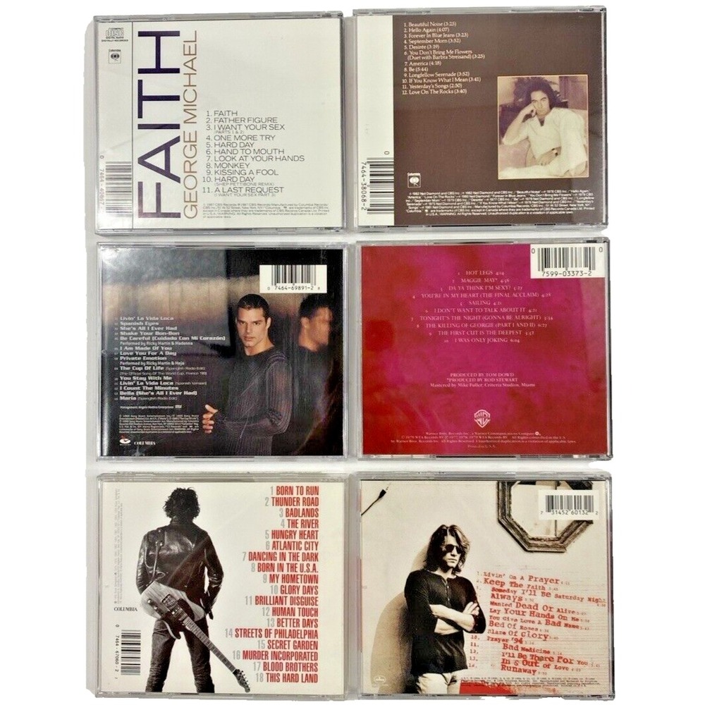 Lot of 6 CD's Springsteen Bon Jovi Rod Stewart Neil Diamond George Michael - Picture 3 of 16